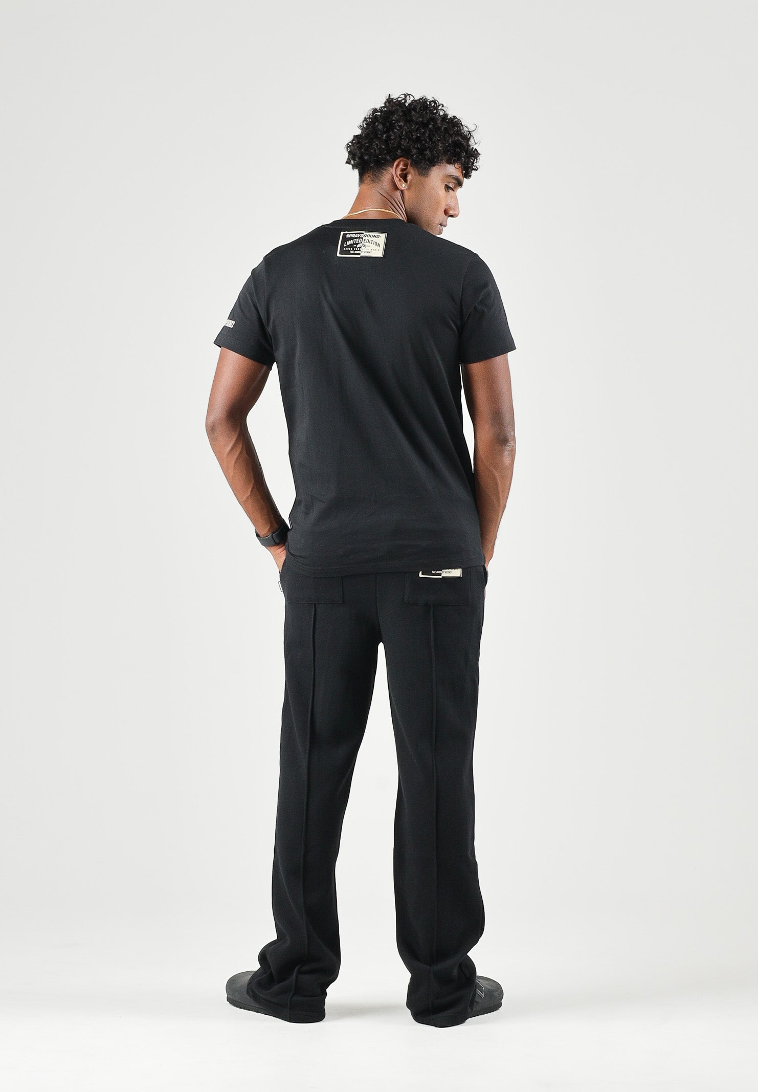 SPRAYGROUND T-shirt manica corta PURE REGULAR nero per uomo e donna SP962BLK . SPRAYGROUND 