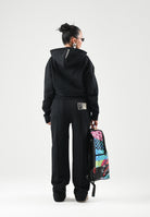 SPRAYGROUND Felpa con cappuccio nero per uomo e donna con minimalista dettaglio grafico sul petto. SP965BLK . SPRAYGROUND 