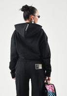 SPRAYGROUND Felpa con cappuccio nero per uomo e donna con minimalista dettaglio grafico sul petto. SP965BLK . SPRAYGROUND 