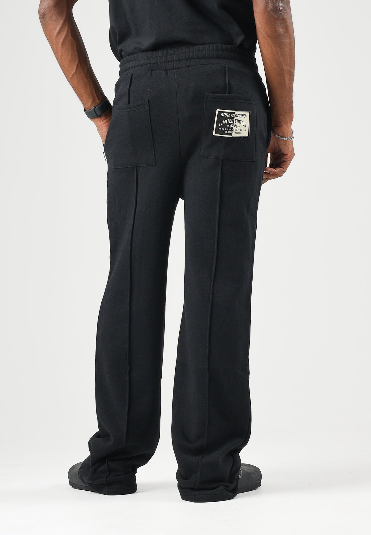 SPRAYGROUND Pantaloni sportivi neri per uomo e donna con mini logo SP966BLK . SPRAYGROUND 