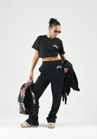 SPRAYGROUND Pantaloni sportivi neri per uomo e donna con mini logo SP966BLK . SPRAYGROUND 