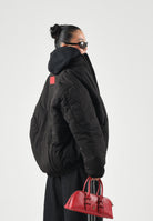 SPRAYGROUND Piumino PLEATED PADDED JACKET nero per uomo e donna SP975BLK . SPRAYGROUND 
