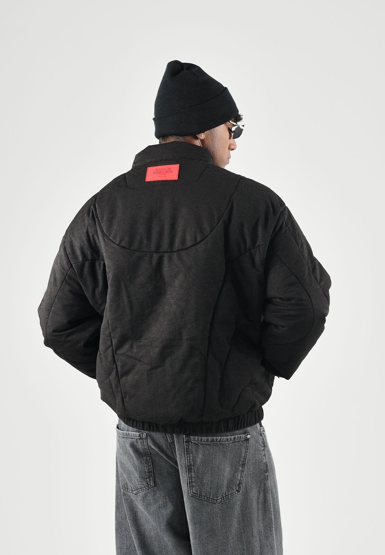 SPRAYGROUND Piumino PLEATED PADDED JACKET nero per uomo e donna SP975BLK . SPRAYGROUND 