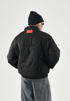 SPRAYGROUND Piumino PLEATED PADDED JACKET nero per uomo e donna SP975BLK . SPRAYGROUND 