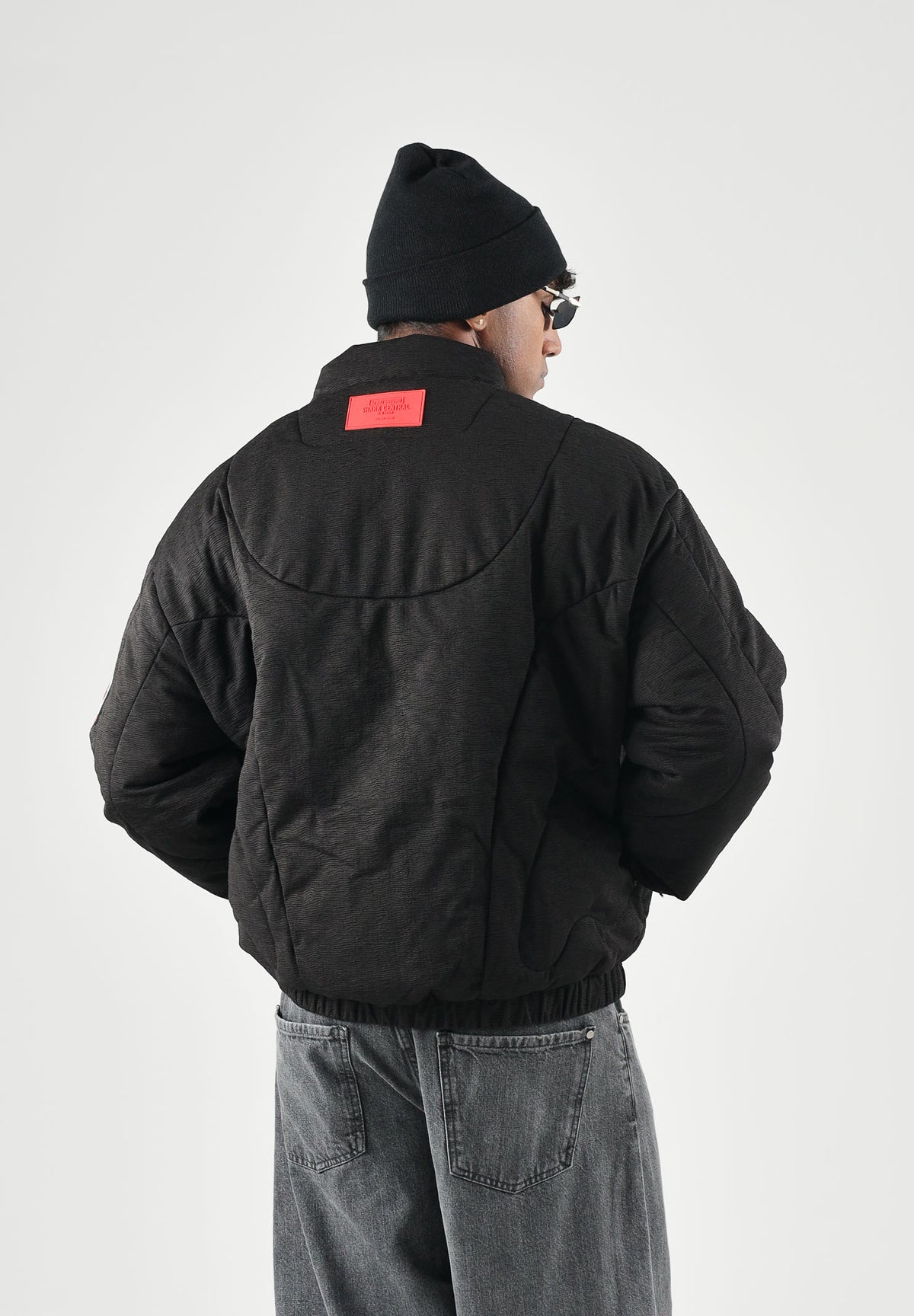 SPRAYGROUND Piumino PLEATED PADDED JACKET nero per uomo e donna SP975BLK . SPRAYGROUND 