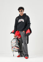SPRAYGROUND Giubbotto MONOGRAM PUFFER JACKET nero per uomo e donna SP983 . SPRAYGROUND 