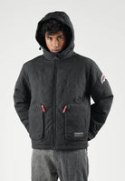 SPRAYGROUND Giubbotto MONOGRAM PUFFER JACKET nero per uomo e donna SP983 . SPRAYGROUND 
