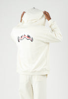 SPRAYGROUND Felpa con zip panna  per uomo e donna con cappuccio e tasche laterali. SP997GIVO . SPRAYGROUND 