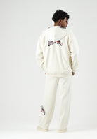 SPRAYGROUND Felpa con zip panna  per uomo e donna con cappuccio e tasche laterali. SP997GIVO . SPRAYGROUND 