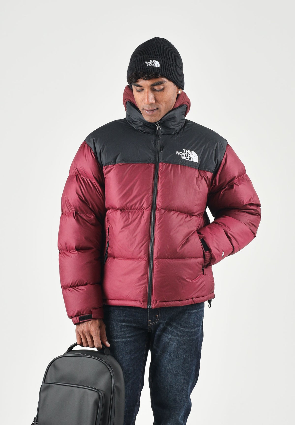 THE NORTH FACE Piumino 1996 RETRO NUPTSE burgundy bordeaux per uomo e donna NF0A3C8DRH11 . THE NORTH FACE 