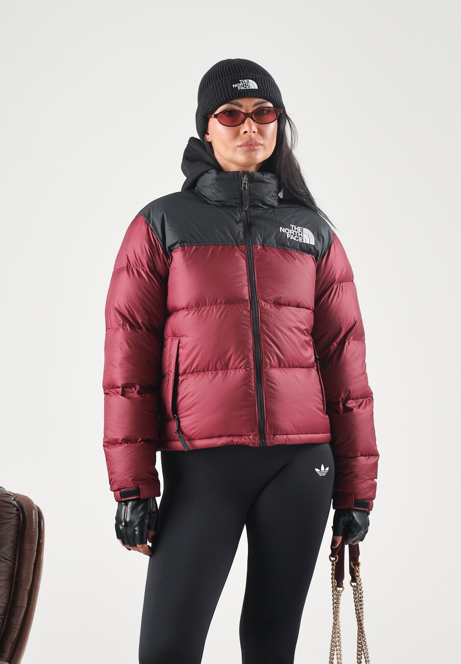 THE NORTH FACE Piumino WOMEN'S 1996 RETRO NUPTSE burgundy-rosso bordeaux da donna NF0A3XEORH11 . THE NORTH FACE 
