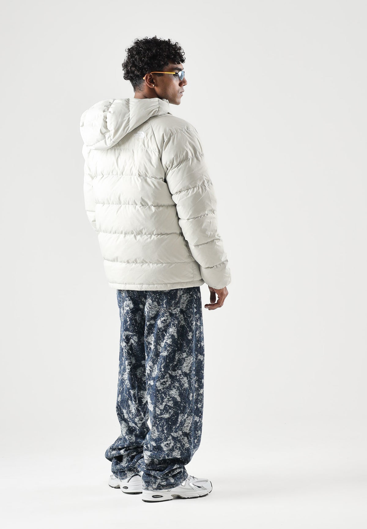 THE NORTH FACE Piumino HYDRENALITE DOWN HOODIE bianco ghiaccio da uomo NF0A5GIEMYB1 . THE NORTH FACE 