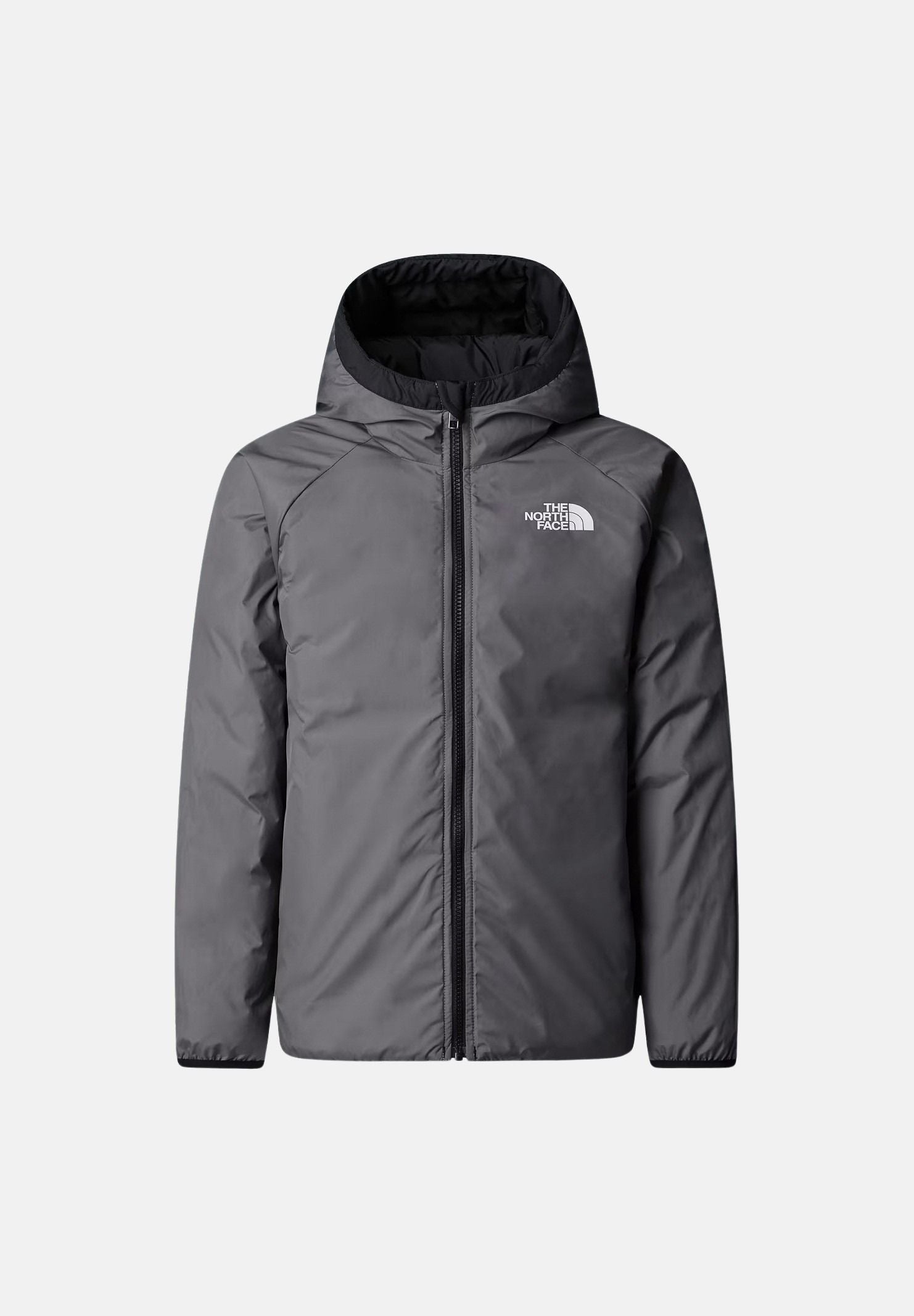 THE NORTH FACE Piumino reversibile PERRITO  nera per bambino e bambina con cappuccio, imbottitura Heatseeker NF0A88TWWOO1 . THE NORTH FACE 