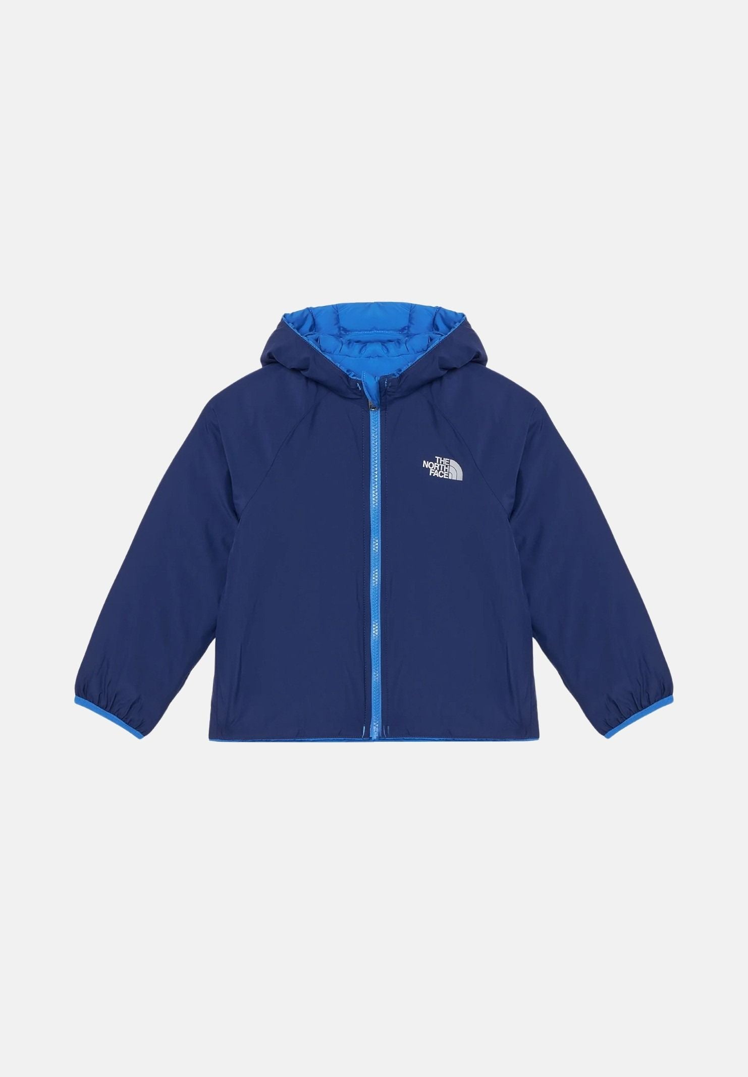 THE NORTH FACE Piumino reversibile PERRITO blu per bambino e bambina con cappuccio, imbottitura sintetica NF0A88VJNLQ1 . THE NORTH FACE 