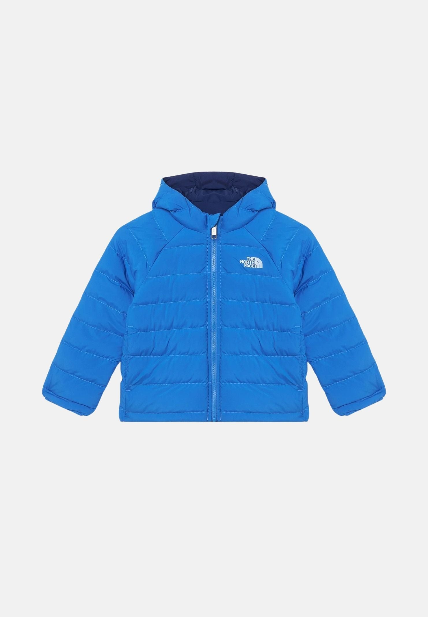 THE NORTH FACE Piumino reversibile PERRITO blu per bambino e bambina con cappuccio, imbottitura sintetica NF0A88VJNLQ1 . THE NORTH FACE 