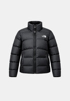 THE NORTH FACE giubbotto piumino SAIKURU TNF Black/Asphalt Grey nero e grigio asfalto da donna, in tessuto tecnico di poliestere idrorepellente con imbottitura sintetica Ecofluff HL, collo alto oversize, chiusura full zip, tasche laterali con zip e t NF0A89JDKT01 . THE NORTH FACE 