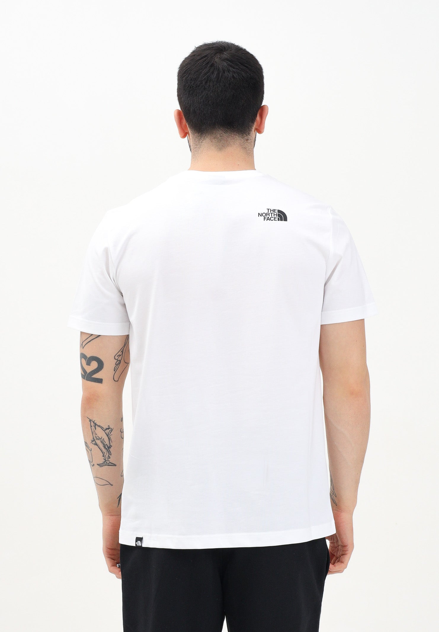 THE NORTH FACE T-shirt a manica corta Fine bianca da uomo NF0A8A6MFN41 . THE NORTH FACE 
