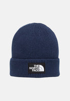 THE NORTH FACE Berretto blu per uomo e donna con risvolto e logo box TNF NF0A8CHE8K21 . THE NORTH FACE 