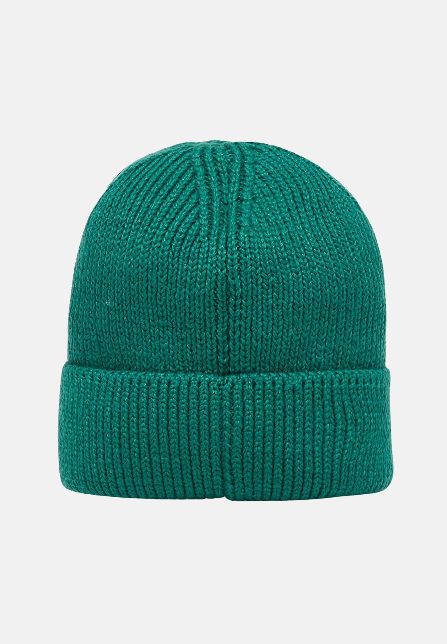 THE NORTH FACE Berretto verde scuro per uomo e donna con risvolto e logo box TNF NF0A8CHENL11 . THE NORTH FACE 