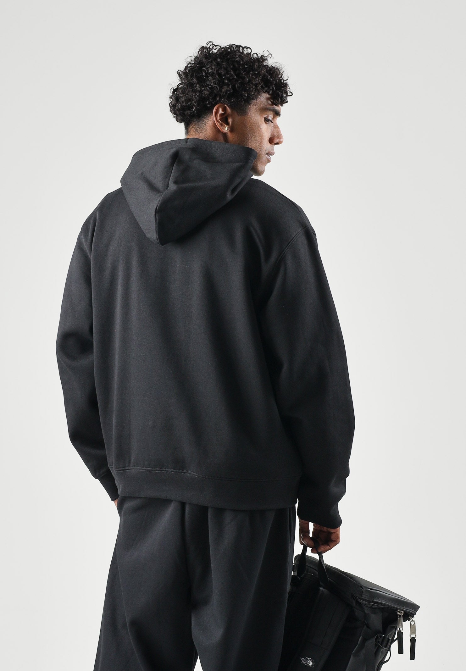 THE NORTH FACE Felpa con cappuccio SIMPLE DOME HOODIE nero da uomo con  tasca a marsupio frontale. NF0A8CW7JK31 . THE NORTH FACE 