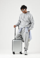 THE NORTH FACE Felpa con cappuccio EVOLUTION SIMPLE DOME REGULAR HOODIE grigia da uomo NF0A8CWMCQO1 . THE NORTH FACE 