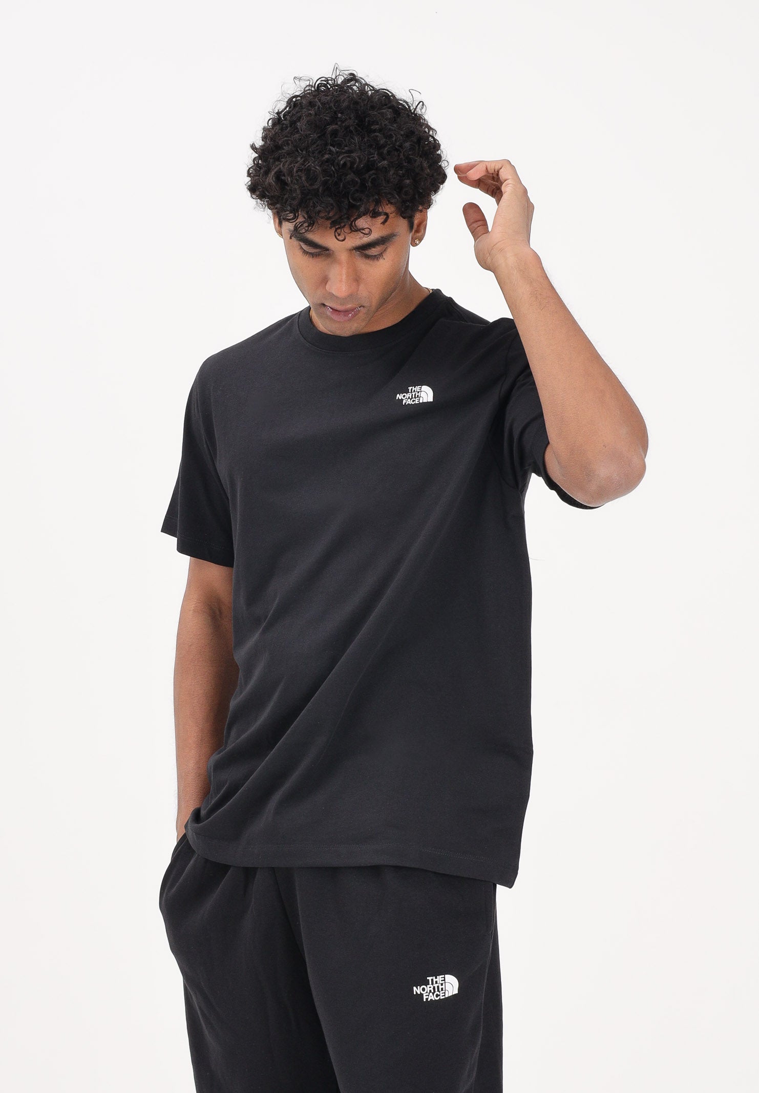 THE NORTH FACE T-shirt a manica corta Evolution Simple Dome Regular nera da uomo NF0A8CZ2JK31 . THE NORTH FACE 