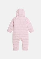 THE NORTH FACE Tutina piumino BABY PERRITO ONE-PIECE Pale Blossom rosa chiaro per neonata , trapuntata con cappuccio e zip frontale.<BR/> NF0A8DH0BP61 . THE NORTH FACE 