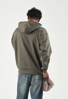THE NORTH FACE Felpa con cappuccio FINE HOODIE taupe green verde da uomo con  tasca a marsupio frontale. NF0A8EFZ21L1 . THE NORTH FACE 