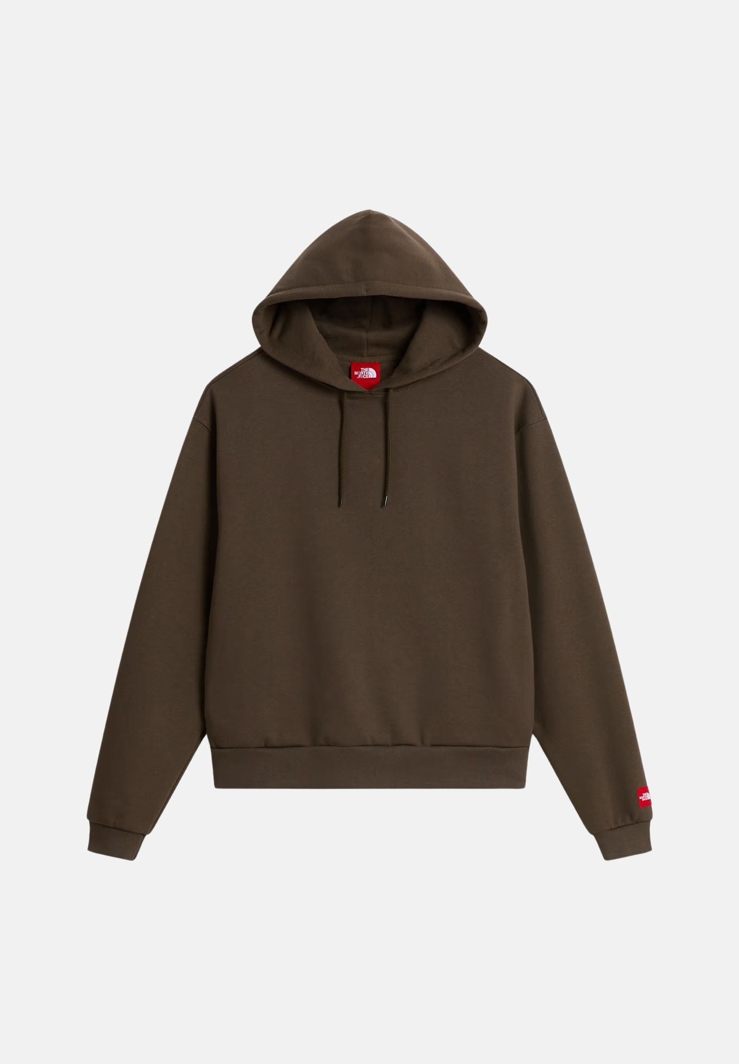 THE NORTH FACE Felpa con cappuccio FINE HOODIE marrone-taupe da uomo con  tasca a marsupio frontale. NF0A8EFZ21L1 . THE NORTH FACE 