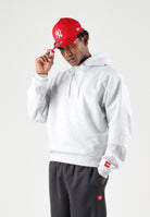 THE NORTH FACE Felpa con cappuccio FINE HOODIE grigio da uomo con tasca a marsupio frontale. NF0A8EFZE041 . THE NORTH FACE 