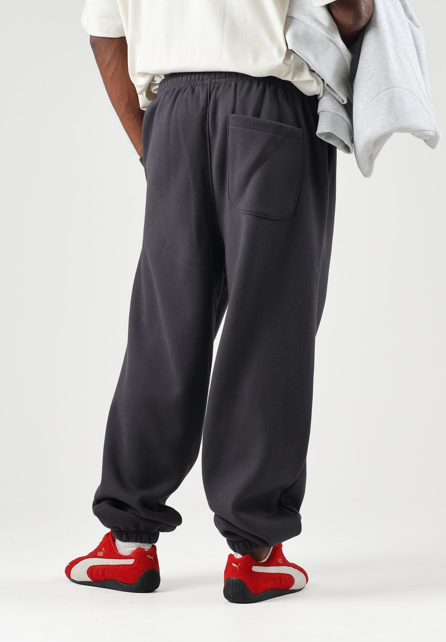 THE NORTH FACE Pantaloni obsidian-grigi per uomo con morbido con elastico in vita e design minimalista NF0A8EG30SA1 . THE NORTH FACE 