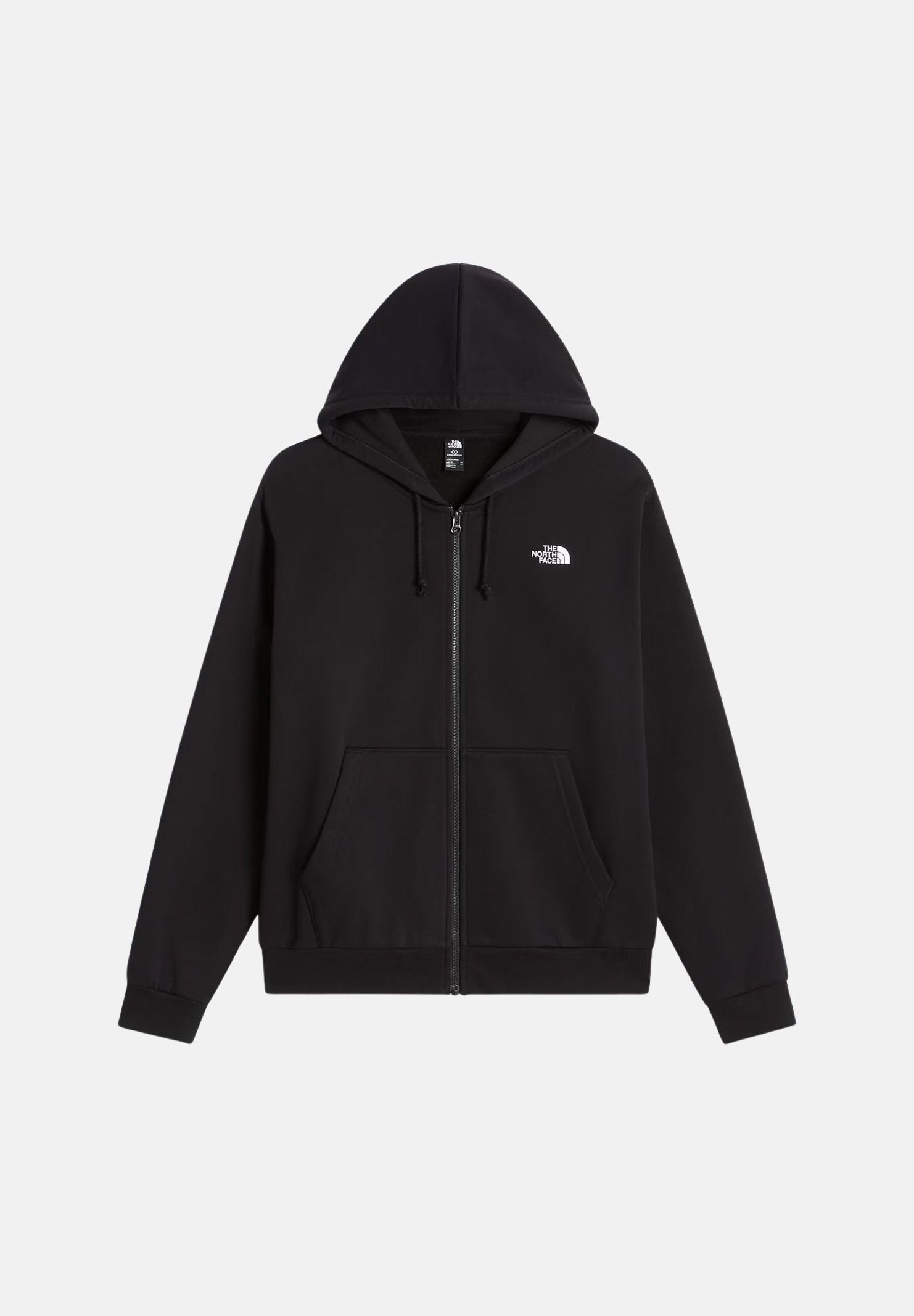 THE NORTH FACE Felpa con zip tnf black nera per uomo e donna  con pratica con cappuccio e tasche laterali. NF0A8EU1JK31 . THE NORTH FACE 