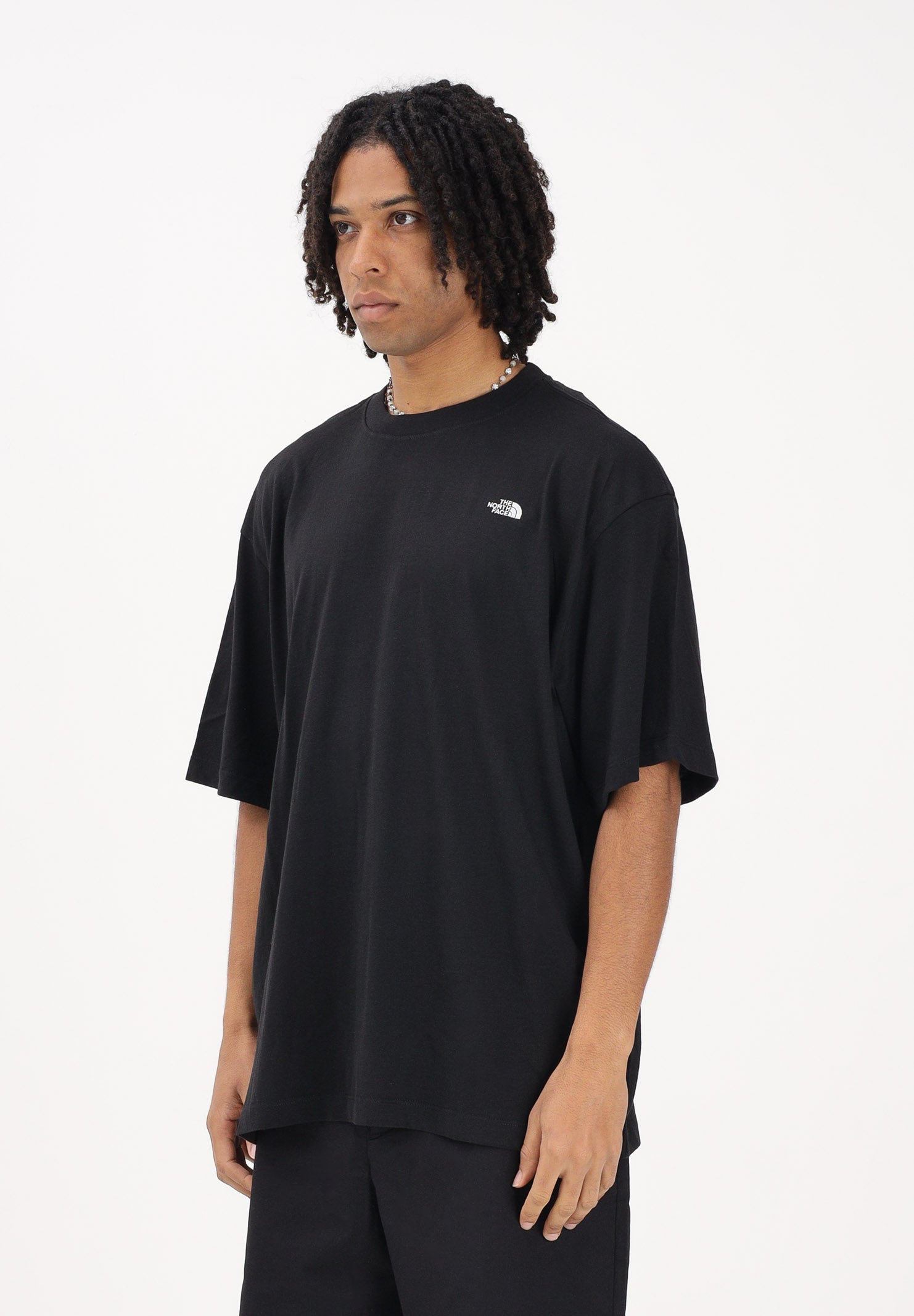 THE NORTH FACE T-shirt a manica corta Essential Simple Dome nera da uomo NF0A8EVWJK31 . THE NORTH FACE 
