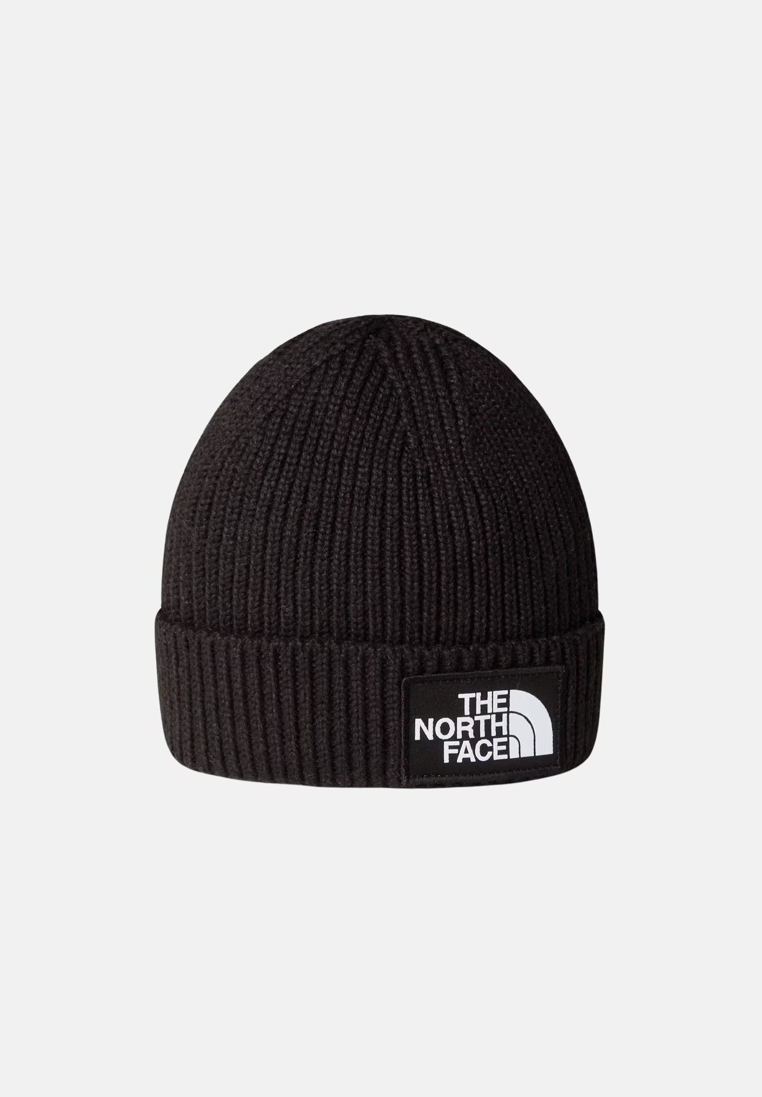THE NORTH FACE Cappello RECYCLED MERROW nero per  bambino e bambina con risvolto e patch logo frontale. NF0A8F1JJK31 . THE NORTH FACE 