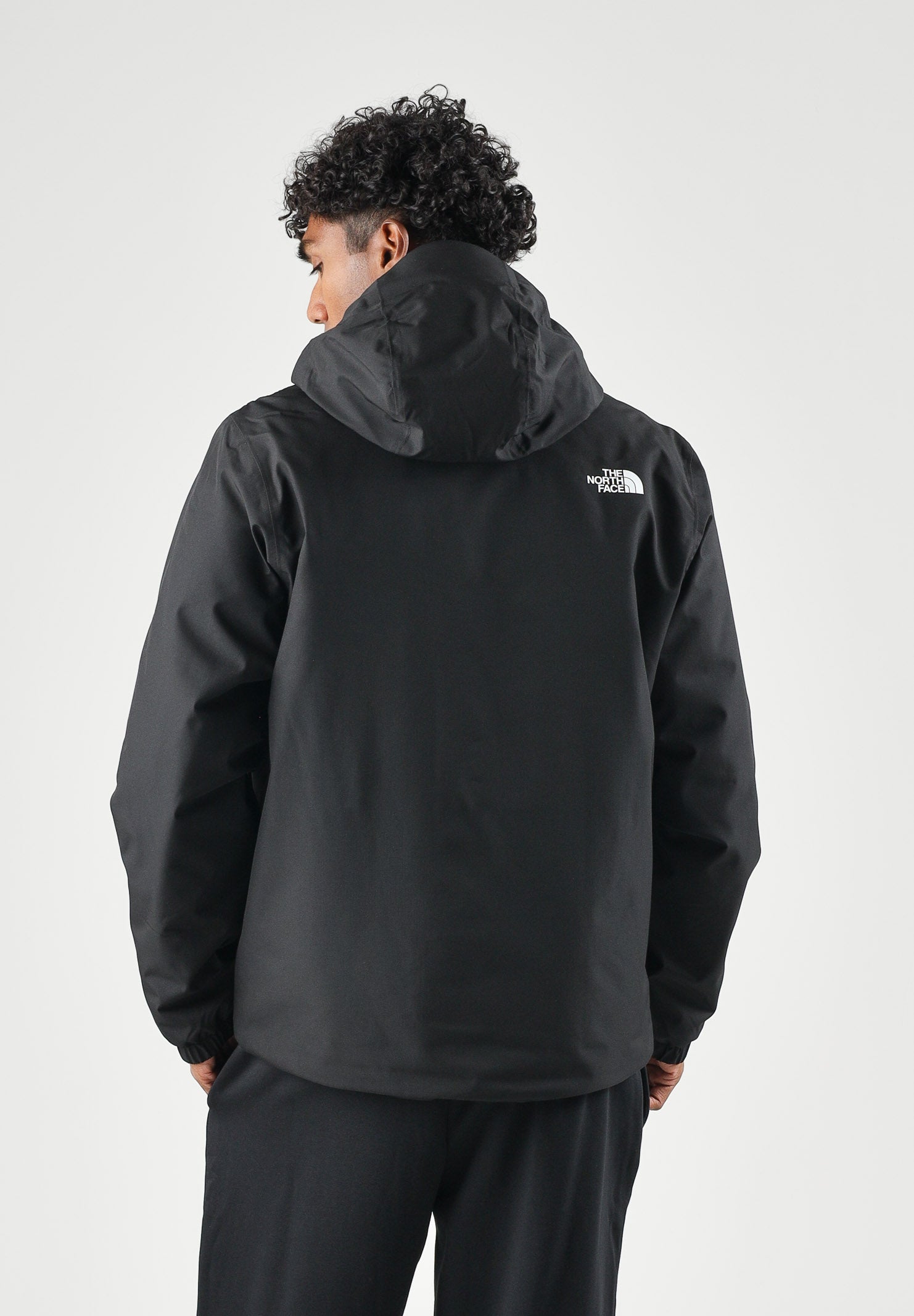 THE NORTH FACE Giacca a vento ANTORA JACKET nera da uomo con cappuccio e chiusura a zip intera. NF0A8G0TJK31 . THE NORTH FACE 