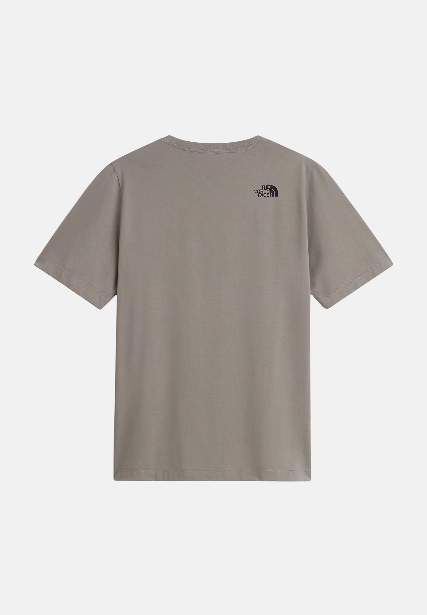 THE NORTH FACE T-shirt manica corta SIMPLE DOME T-SHIRT beige da uomo con piccolo logo stampato sul petto. NF0A8G9C2MB1 . THE NORTH FACE 