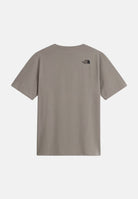 THE NORTH FACE T-shirt manica corta SIMPLE DOME T-SHIRT beige da uomo con piccolo logo stampato sul petto. NF0A8G9C2MB1 . THE NORTH FACE 