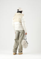 THE NORTH FACE Piumino SAIKURU panna e beige da donna NF0A8GCBJN51 . THE NORTH FACE 