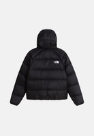 THE NORTH FACE Piumino HYDRENALITE DOWN HOODED nero da bambina con cappuccio fisso e imbottitura termica protettiva. NF0A8H3WJK31 . THE NORTH FACE 