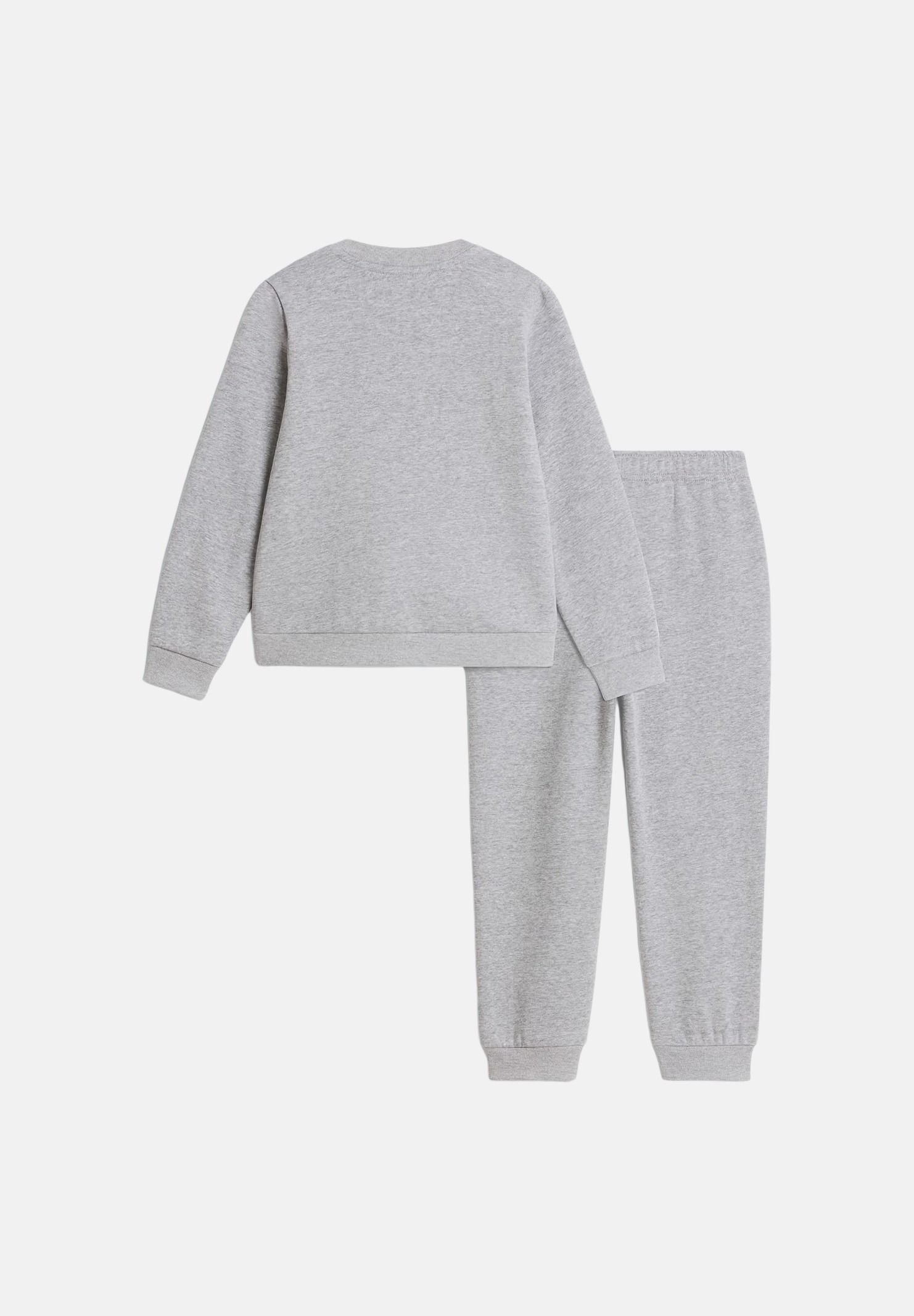 THE NORTH FACE Tuta SIMPLE DOME grigio chiaro per bambino e bambina  con felpa girocollo e pantalone coordinato. NF0A8H5CCQO1 . THE NORTH FACE 