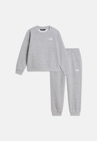 THE NORTH FACE Tuta SIMPLE DOME grigio chiaro per bambino e bambina  con felpa girocollo e pantalone coordinato. NF0A8H5CCQO1 . THE NORTH FACE 