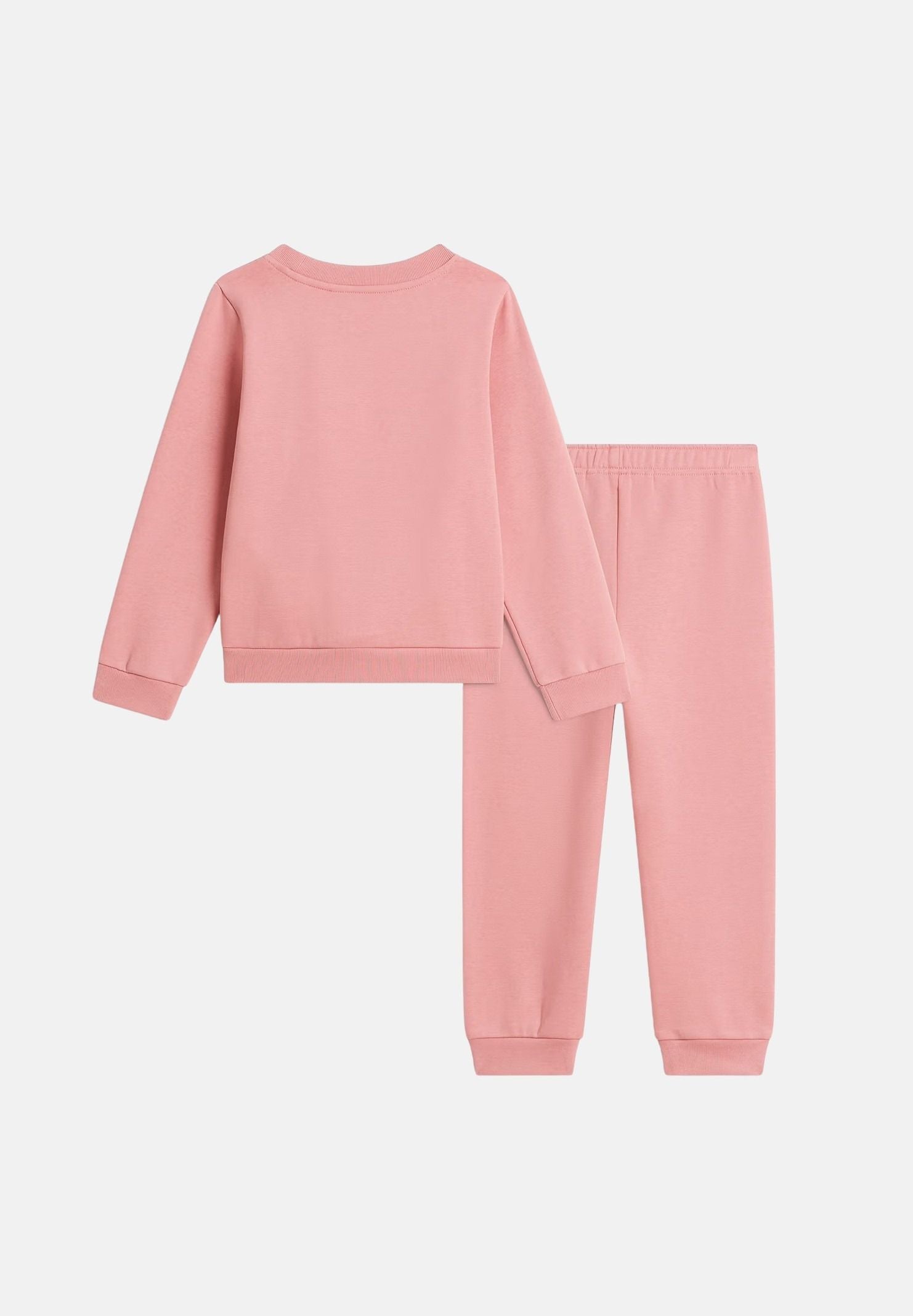 THE NORTH FACE Tuta SIMPLE DOME rosa da bambina con felpa girocollo e pantalone coordinato. NF0A8H5CNO91 . THE NORTH FACE 
