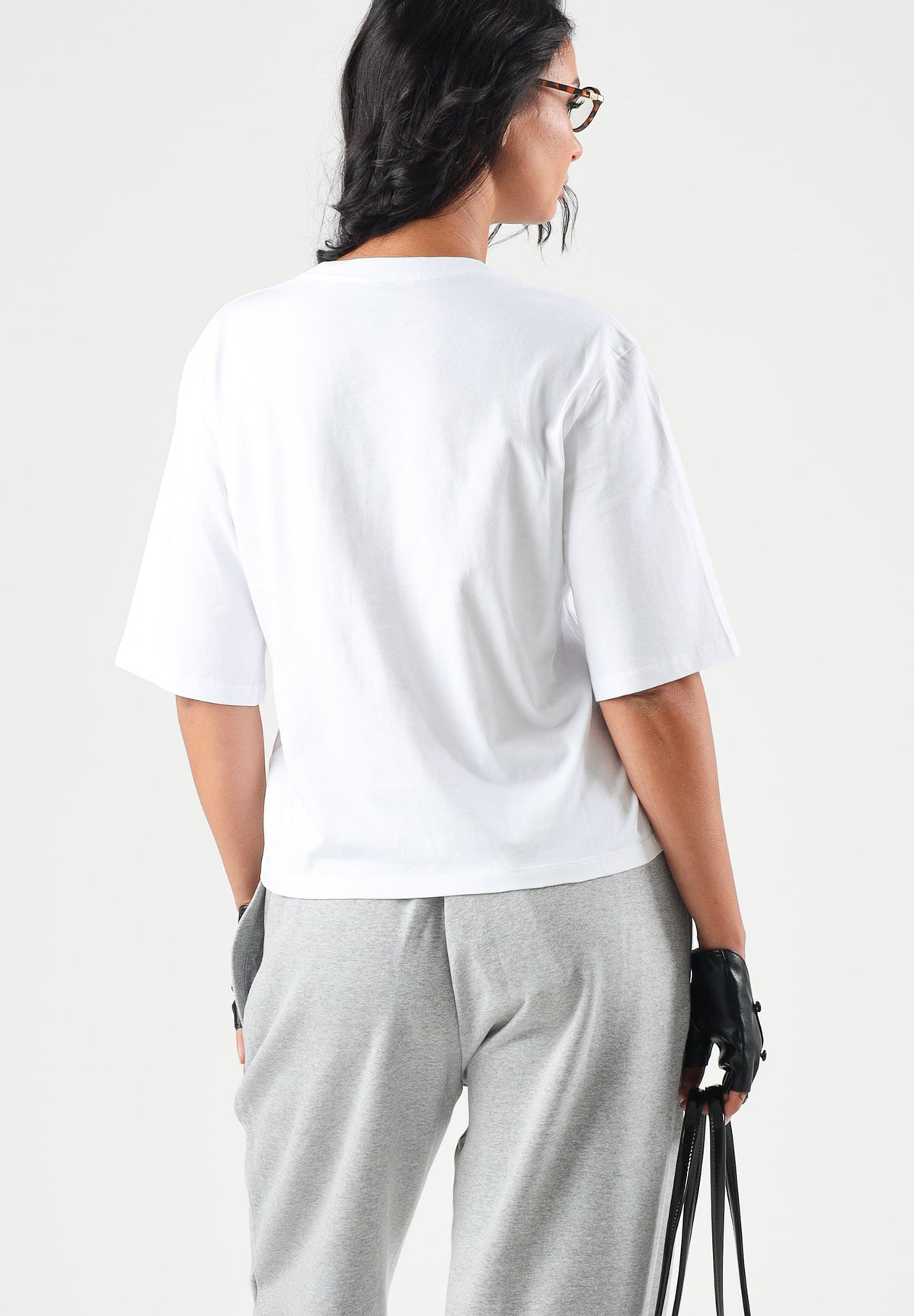 THE NORTH FACE T-shirt manica corta  SIMPLE DOME bianca da donna con piccolo logo stampato sul petto. NF0A8H71FN41 . THE NORTH FACE 