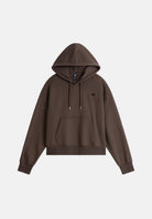 THE NORTH FACE Felpa con cappuccio SIMPLE DOME HOODIE marrone da donna con tasca a marsupio frontale. NF0A8HBX1OI1 . THE NORTH FACE 