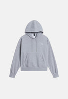 THE NORTH FACE Felpa con cappuccio SIMPLE DOME HOODIE TNF Pale Grey H  grigio da donna con tasca a marsupio frontale. NF0A8HBXCQO1 . THE NORTH FACE 