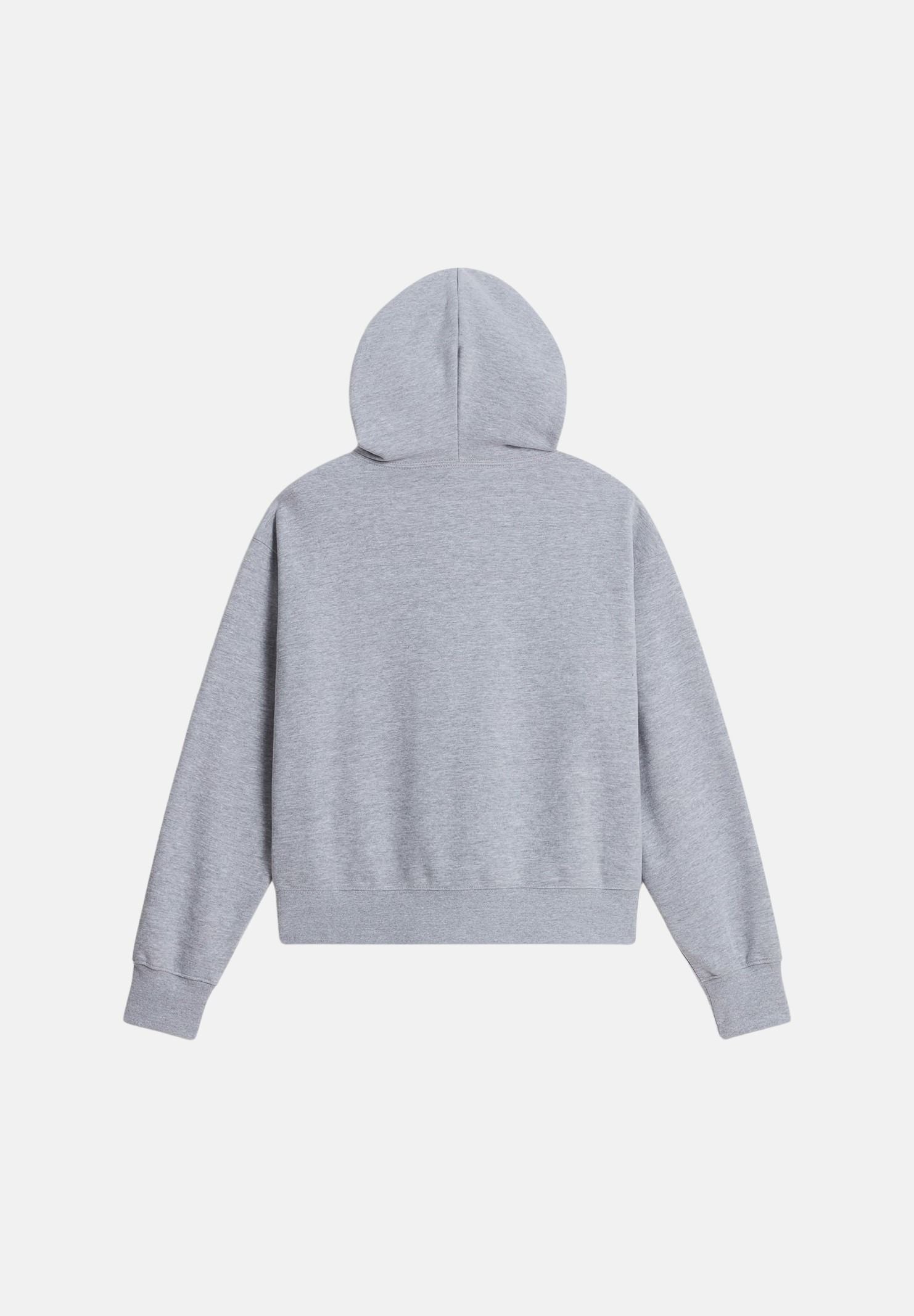 THE NORTH FACE Felpa con cappuccio SIMPLE DOME HOODIE grigio da donna con tasca a marsupio frontale. NF0A8HBXCQO1 . THE NORTH FACE 