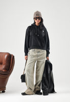 THE NORTH FACE Felpa con cappuccio SIMPLE DOME HOODIE nero da donna con tasca a marsupio frontale. NF0A8HBXJK31 . THE NORTH FACE 