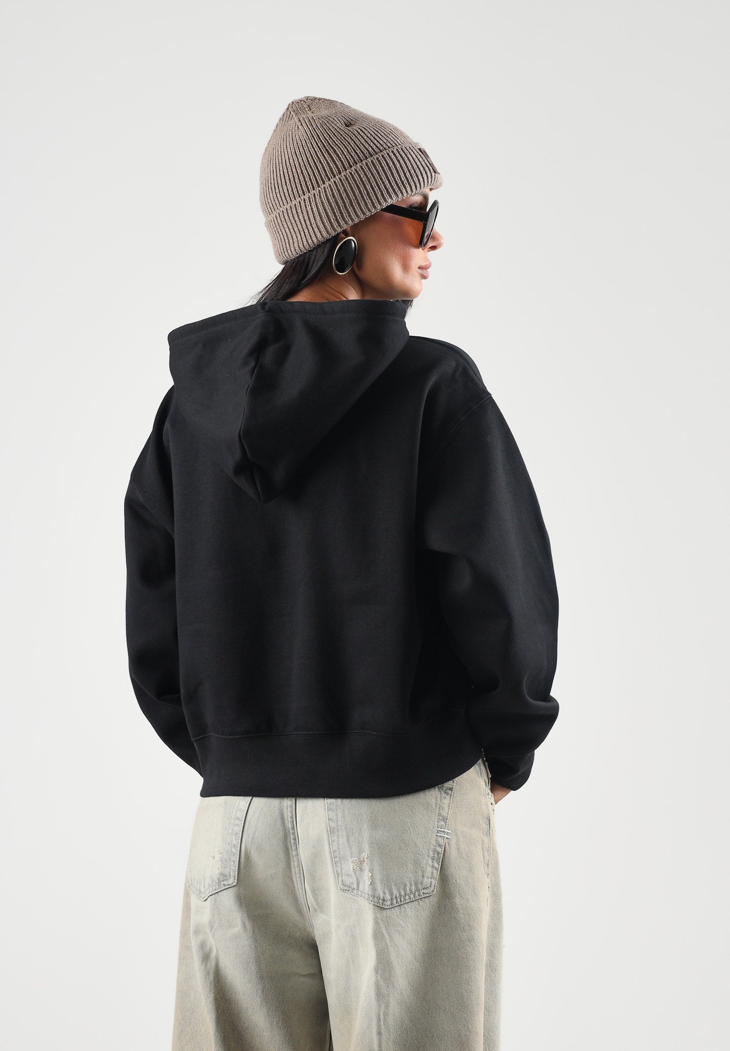 THE NORTH FACE Felpa con cappuccio SIMPLE DOME HOODIE nero da donna con tasca a marsupio frontale. NF0A8HBXJK31 . THE NORTH FACE 