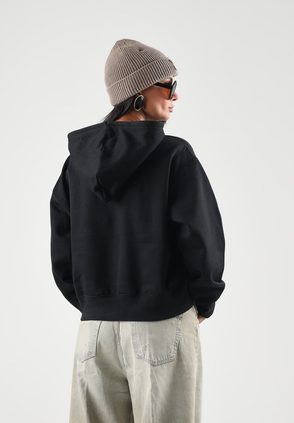 THE NORTH FACE Felpa con cappuccio SIMPLE DOME HOODIE nero da donna con tasca a marsupio frontale. NF0A8HBXJK31 . THE NORTH FACE 