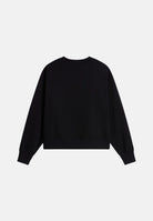 THE NORTH FACE Felpa girocollo SIMPLE DOME CREW nera da donna con logo minimal sul petto. NF0A8HBYJK31 . THE NORTH FACE 